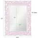 Chateau 42 X 31.5 inch Lilac Mirror